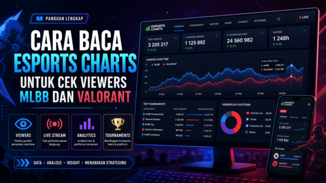 Cara Baca Esports Charts untuk Cek Viewers MLBB dan Valorant