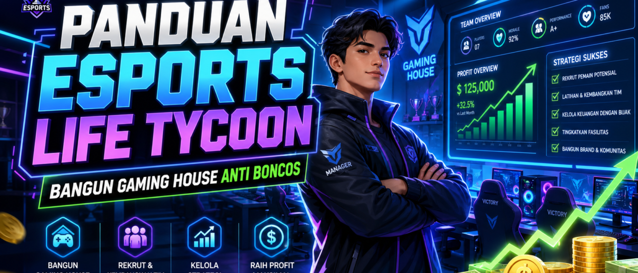 Panduan Esports Life Tycoon: Bangun Gaming House Anti Boncos