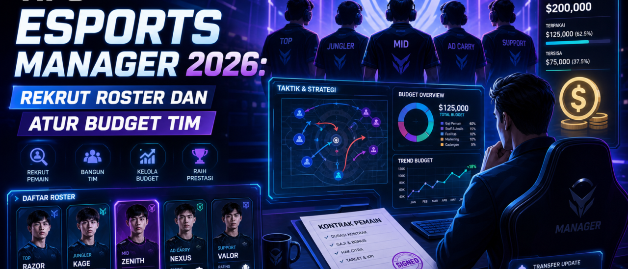 Tips Esports Manager 2026: Rekrut Roster dan Atur Budget Tim
