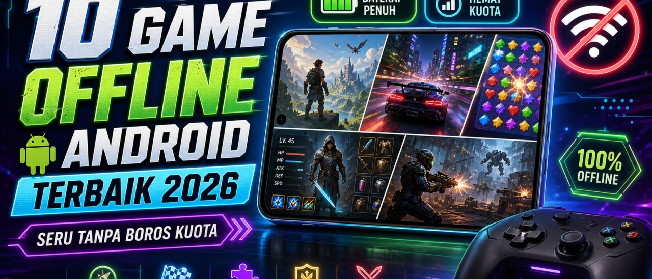 10 Game Offline Android Terbaik 2026, Seru Tanpa Boros Kuota