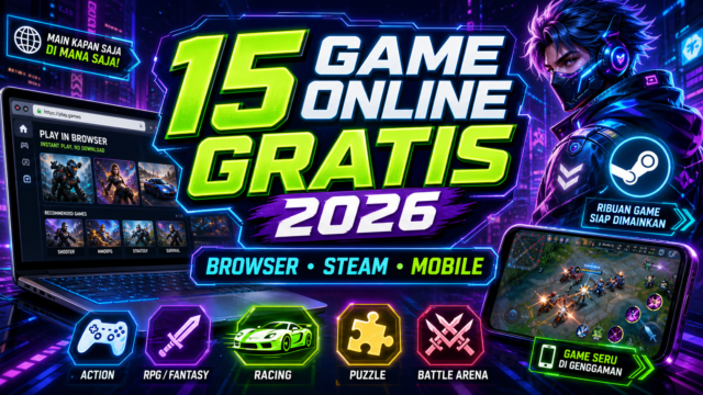 15 Game Online Gratis 2026 di Browser, Steam, dan Mobile Seru