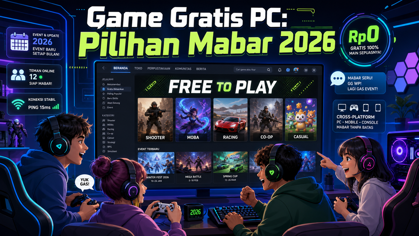 Kenapa Game Gratis Steam Masih Jadi Pilihan Mabar di 2026? - steam