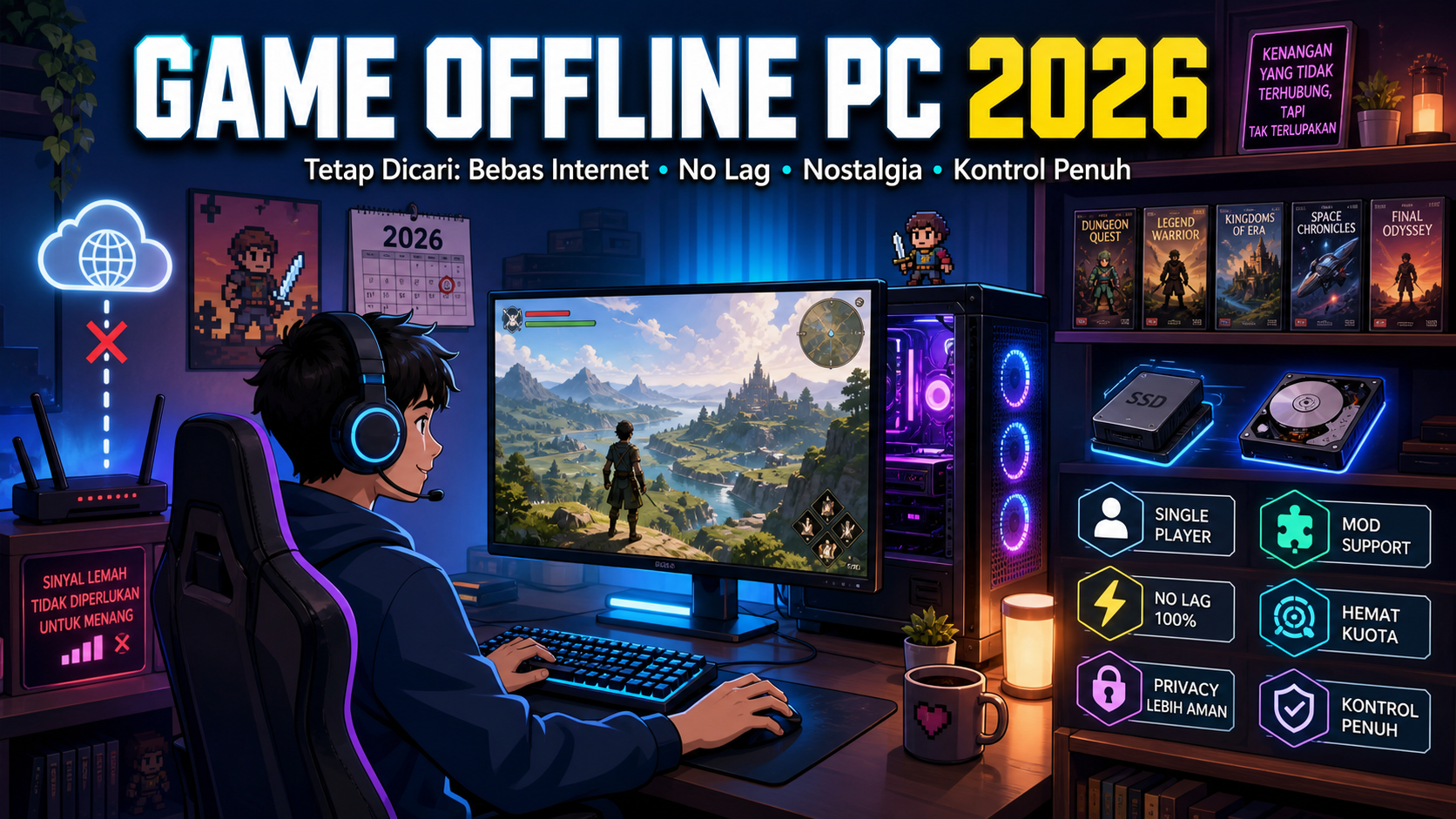Kenapa Game Offline PC Masih Dicari pada 2026? - steam