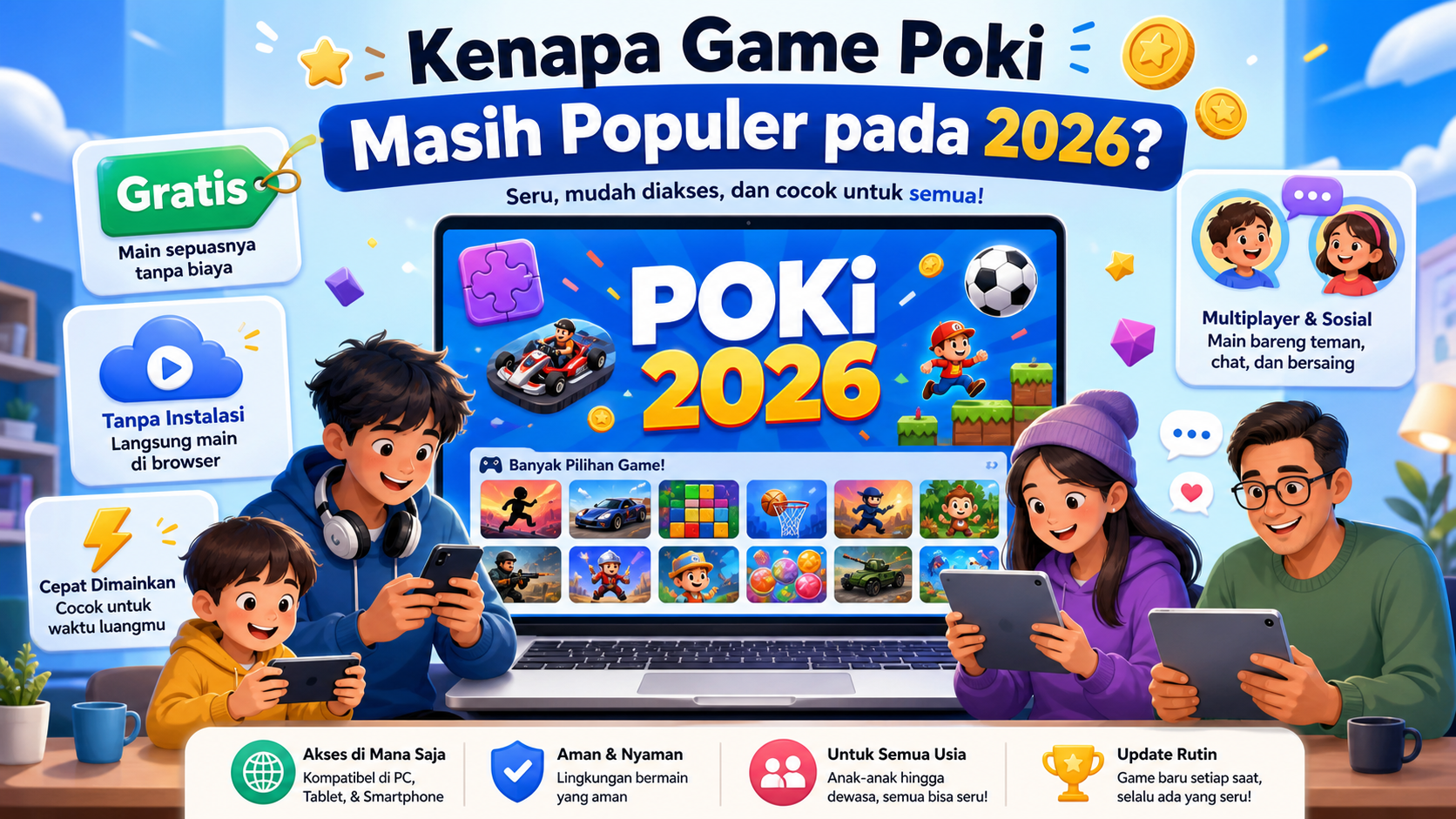 Kenapa Game Poki Masih Populer pada 2026? - poki