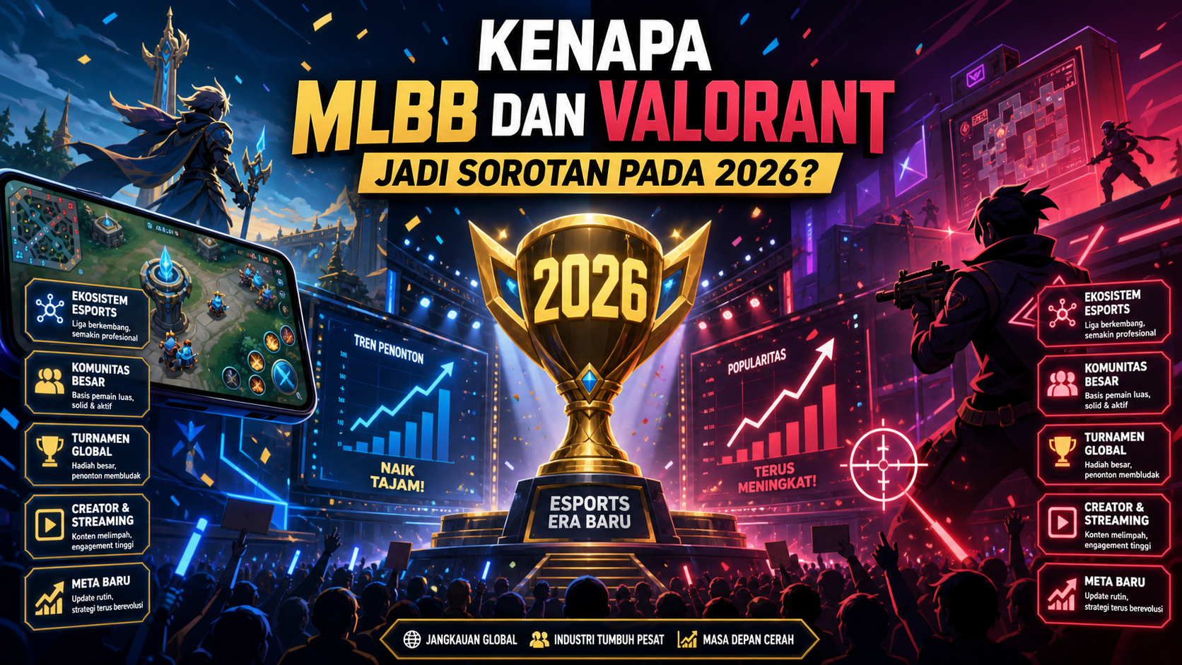 Kenapa MLBB dan Valorant Jadi Sorotan pada 2026? - esports