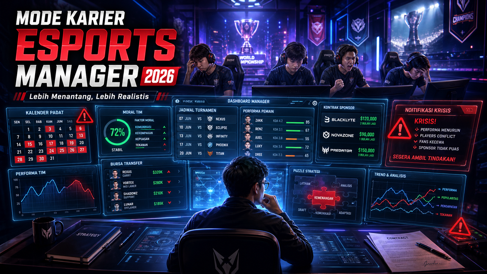 Kenapa Mode Karier Esports Manager 2026 Lebih Menantang? - esports