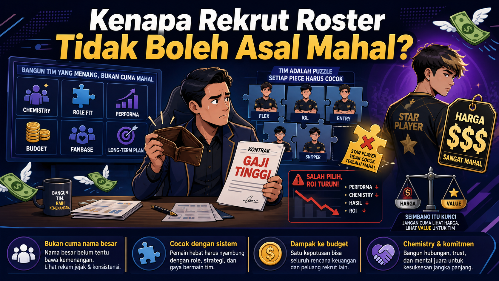 Kenapa Rekrut Roster Tidak Boleh Asal Mahal? - esports