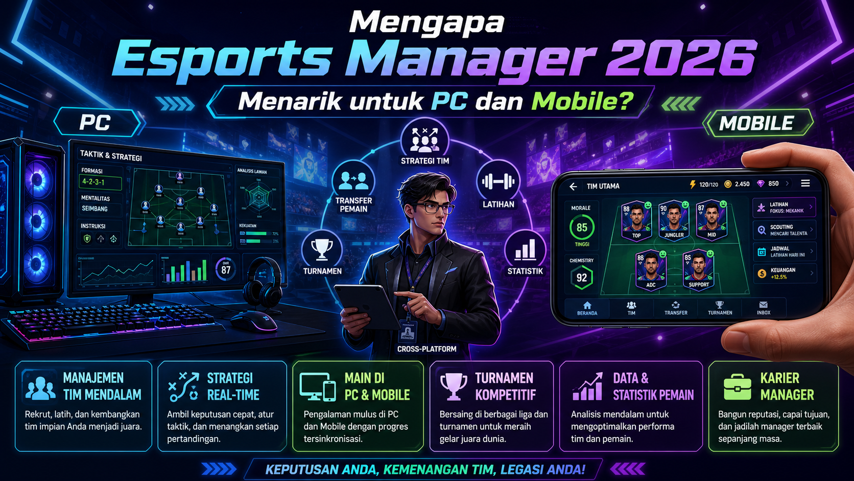 Mengapa Esports Manager 2026 Menarik untuk PC dan Mobile? - esports