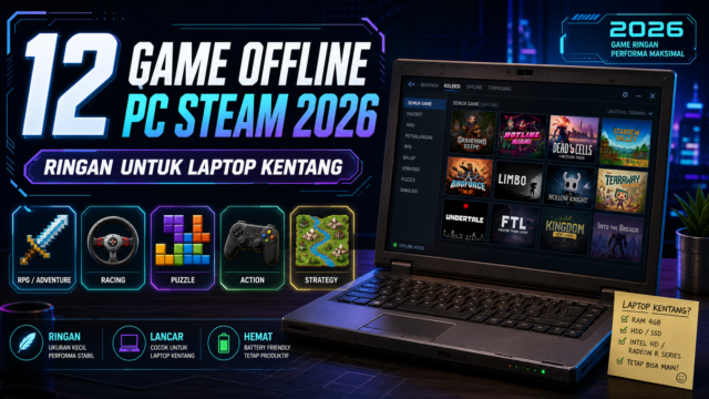 12 Game Offline PC Steam 2026 yang Ringan untuk Laptop Kentang