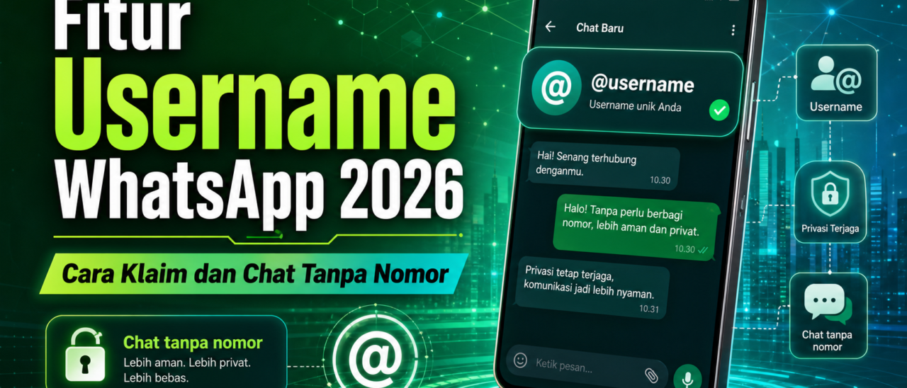 Fitur Username WhatsApp 2026: Cara Klaim dan Chat Tanpa Nomor