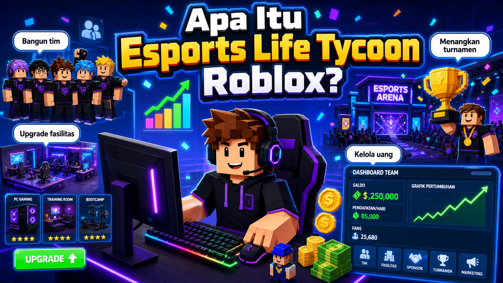 Apa Itu Esports Life Tycoon Roblox? - roblox