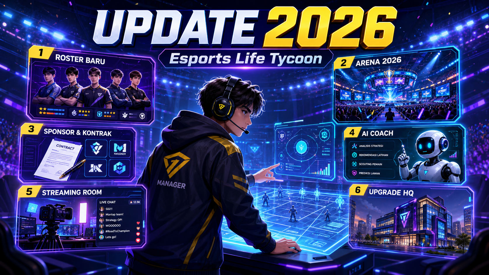 Apa yang Baru di Update Esports Life Tycoon 2026? - tycoon