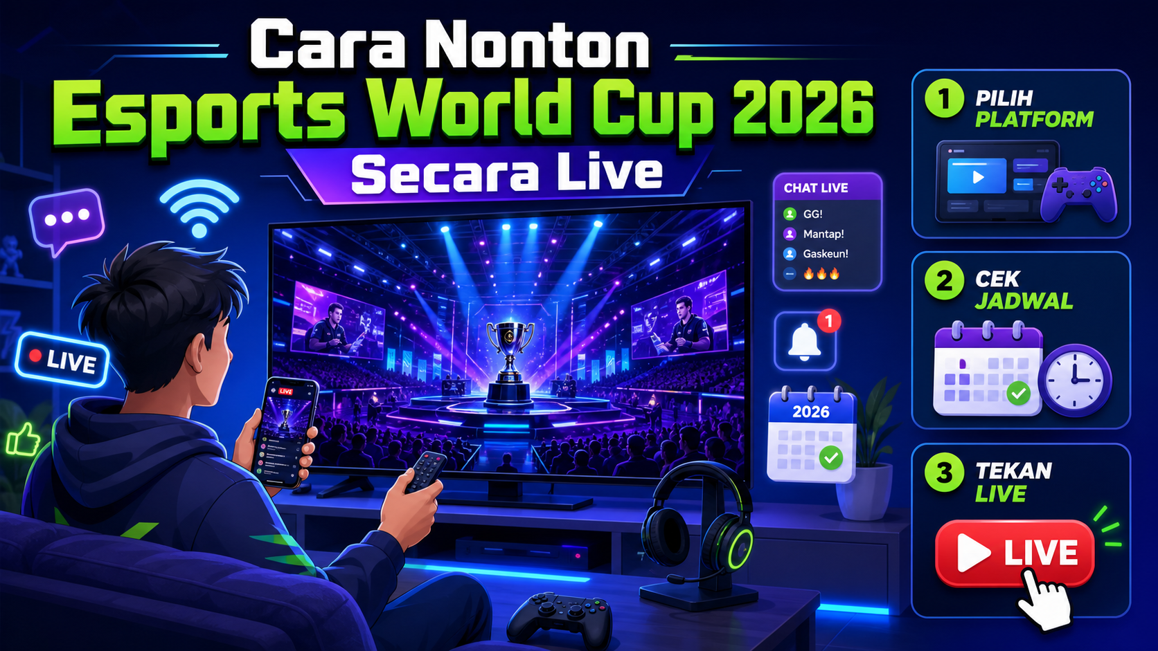 Cara Nonton Esports World Cup 2026 Secara Live - esports