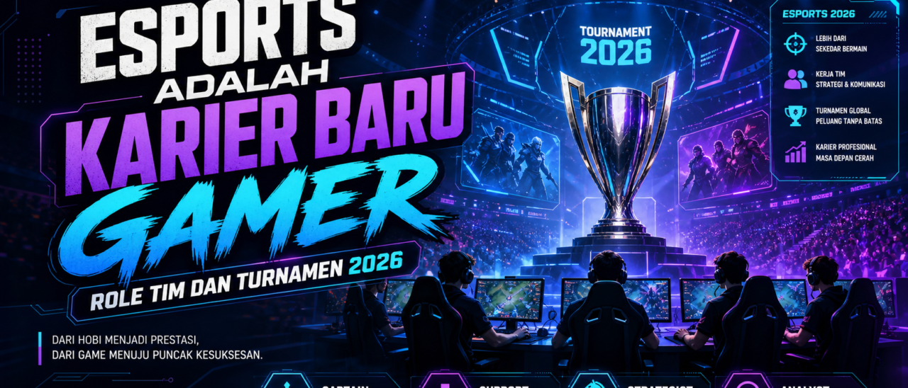 Esports Adalah Karier Baru Gamer: Role Tim dan Turnamen 2026