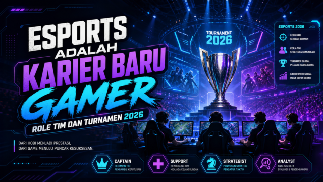 Esports Adalah Karier Baru Gamer: Role Tim dan Turnamen 2026