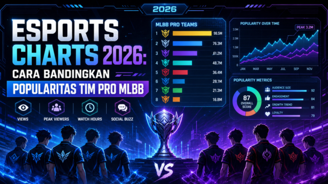 Esports Charts 2026: Cara Bandingkan Popularitas Tim Pro MLBB