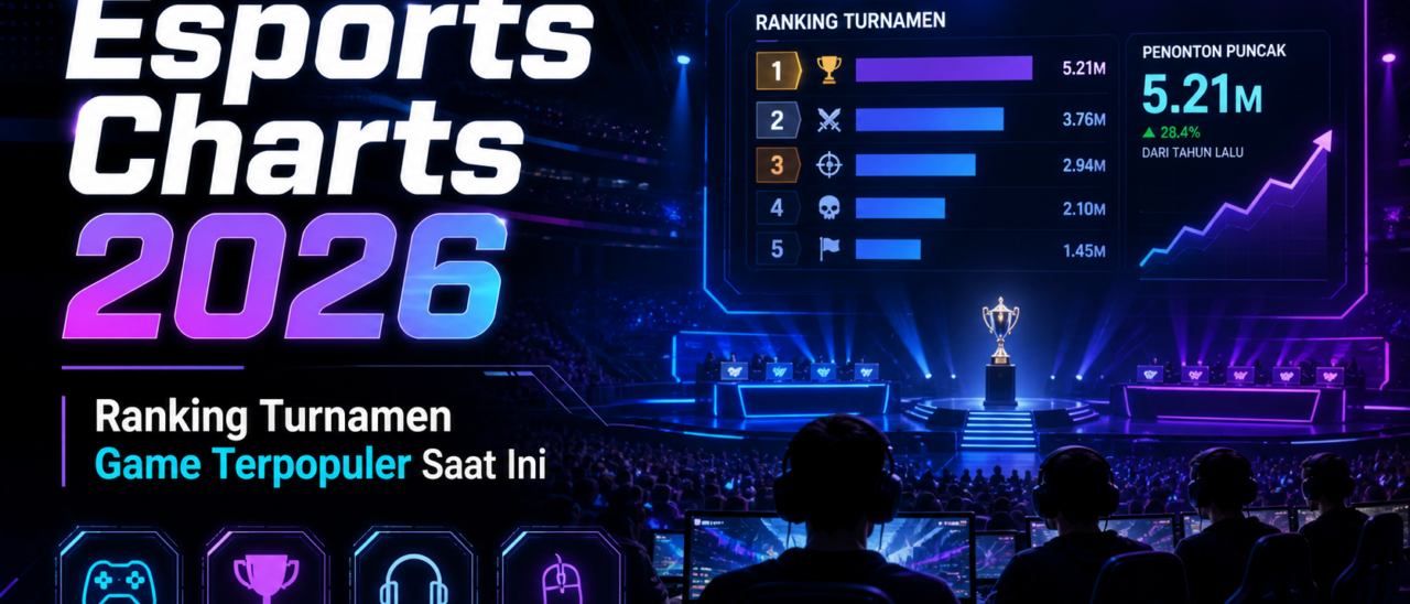 Esports Charts 2026: Ranking Turnamen Game Terpopuler Saat Ini