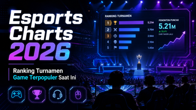 Esports Charts 2026: Ranking Turnamen Game Terpopuler Saat Ini
