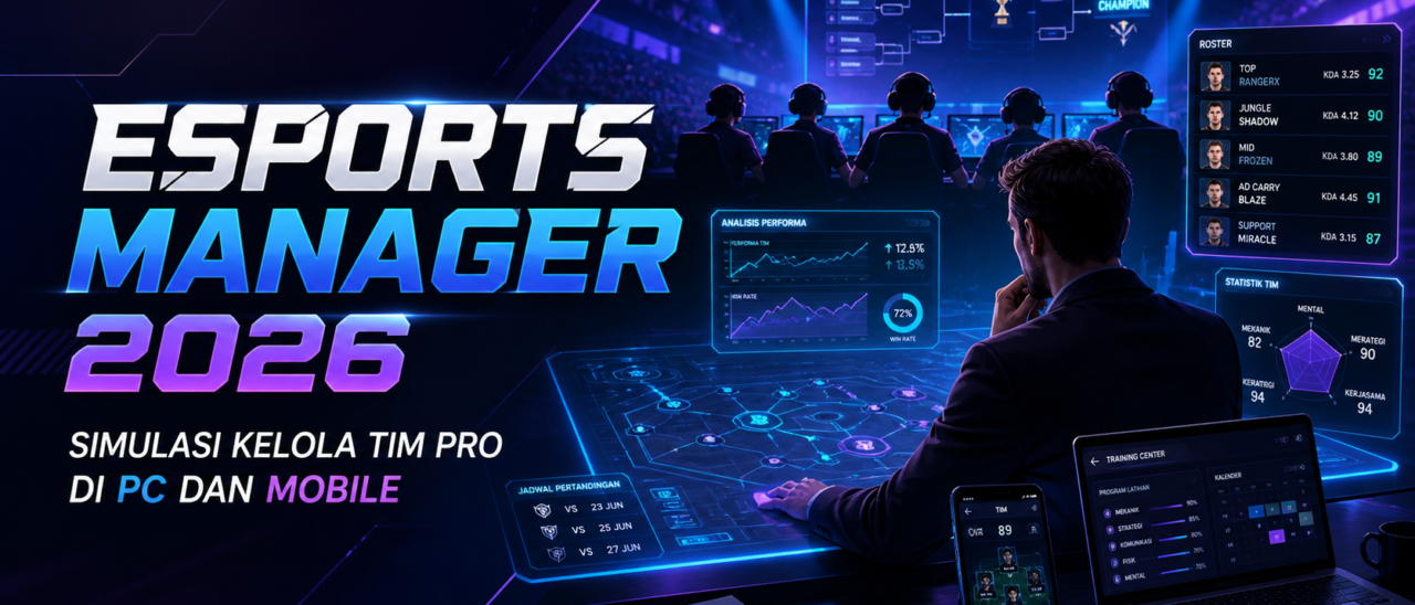 Esports Manager 2026: Simulasi Kelola Tim Pro di PC dan Mobile