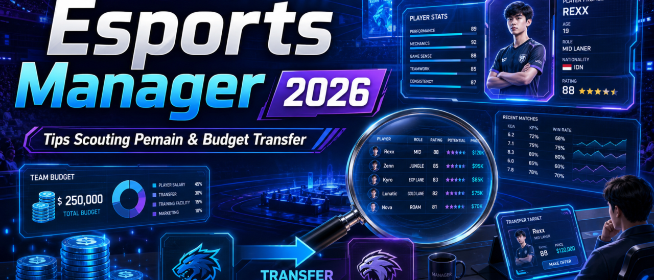 Esports Manager 2026: Tips Scouting Pemain dan Budget Transfer
