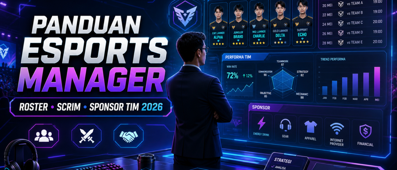 Panduan Esports Manager: Roster, Scrim, dan Sponsor Tim 2026