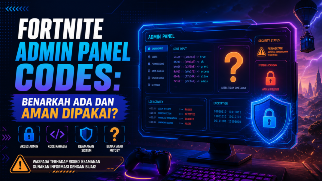 Fortnite Admin Panel Codes: Benarkah Ada dan Aman Dipakai?