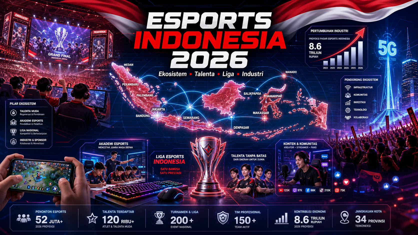 Gambaran Besar Esports Indonesia 2026 - esports