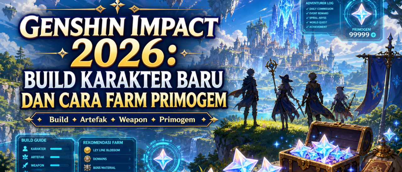 Genshin Impact 2026: Build Karakter Baru dan Cara Farm Primogem