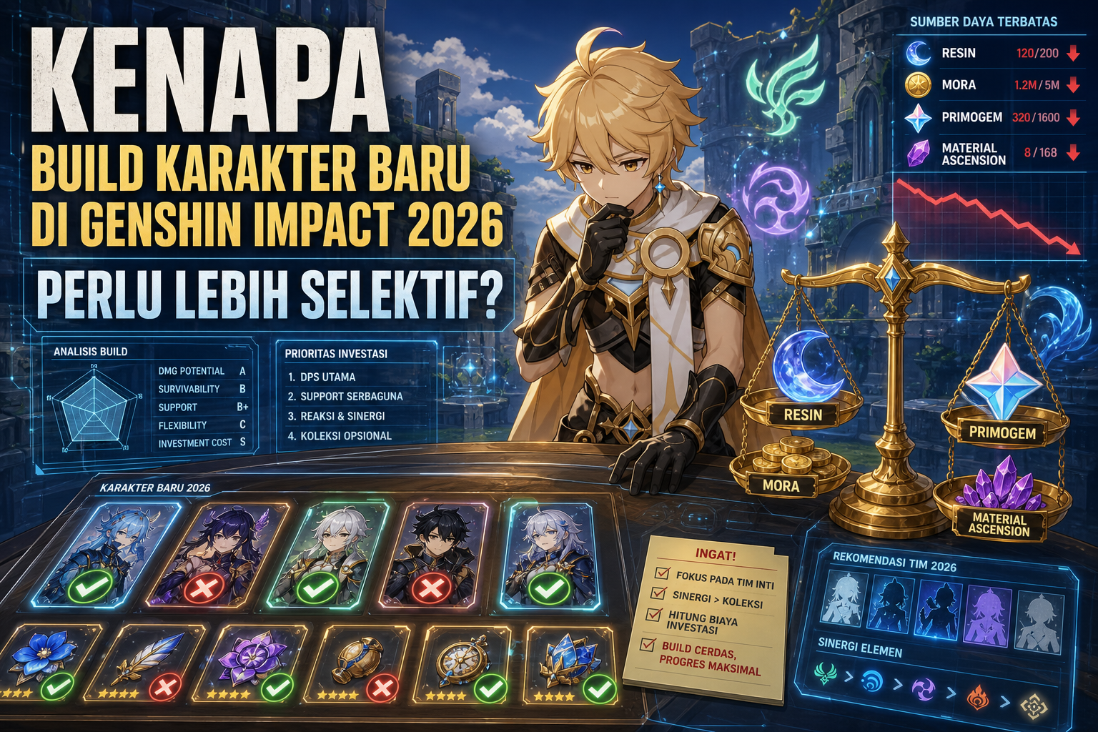 Kenapa Build Karakter Baru di Genshin Impact 2026 Perlu Lebih Selektif? - genshin