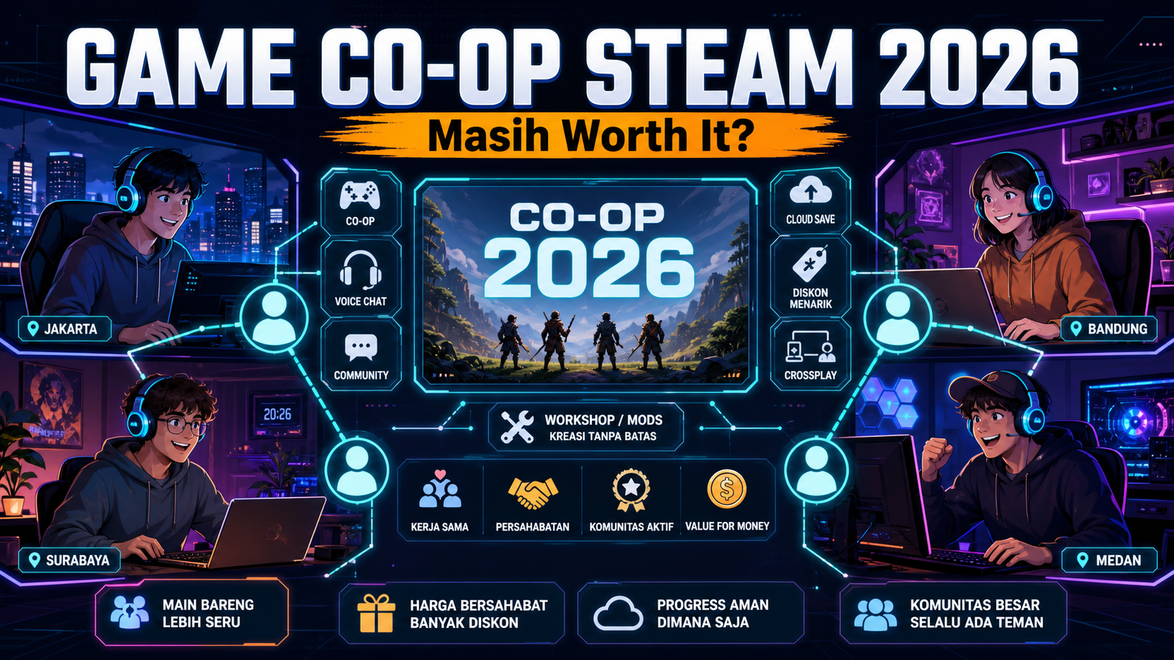 Kenapa Game Co-op Steam Masih Worth It di 2026? - steam