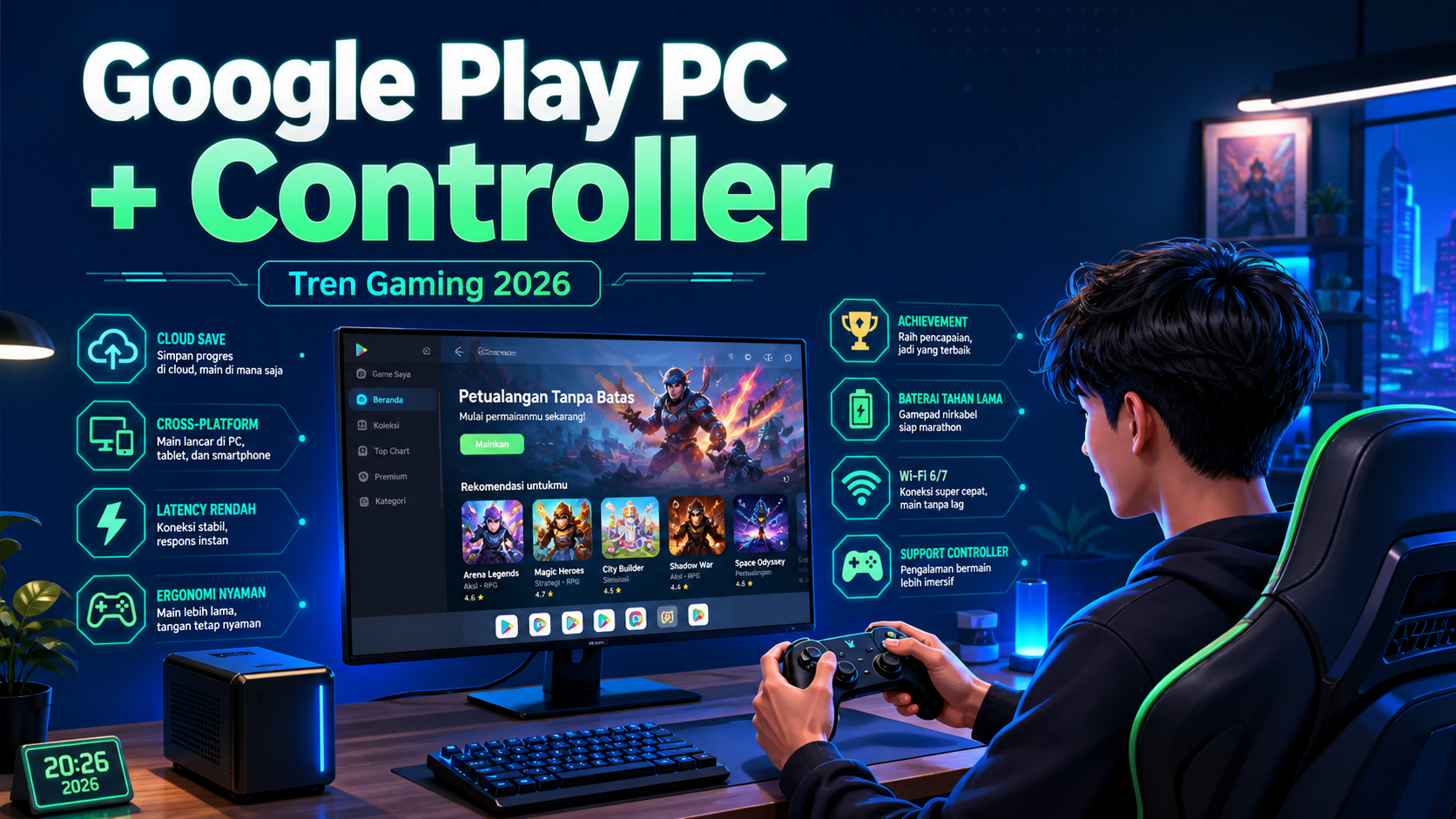 Kenapa Main Game Google Play PC dengan Controller Makin Populer di 2026? - google