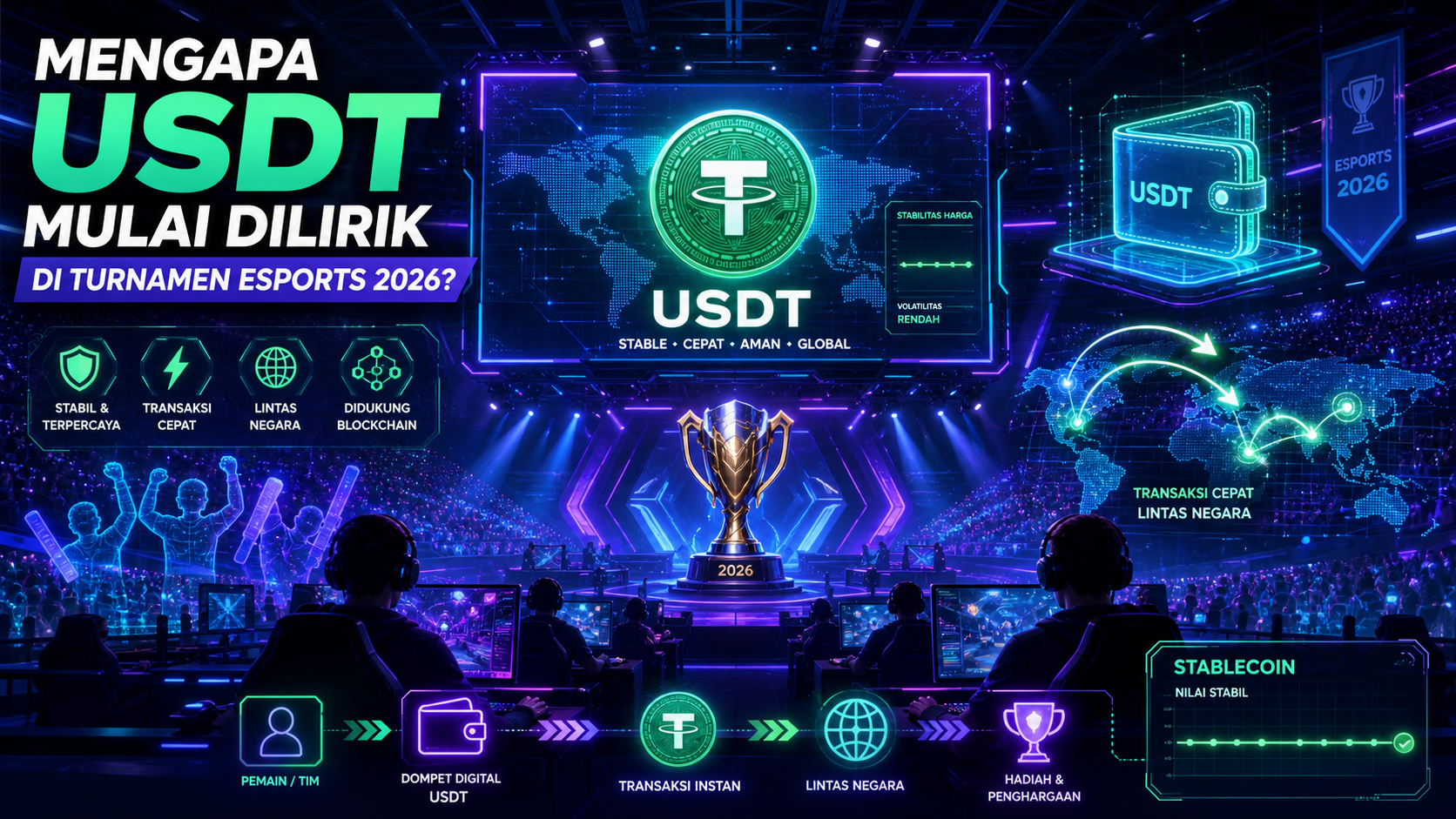 Mengapa USDT Mulai Dilirik di Turnamen Esports 2026? - usdt