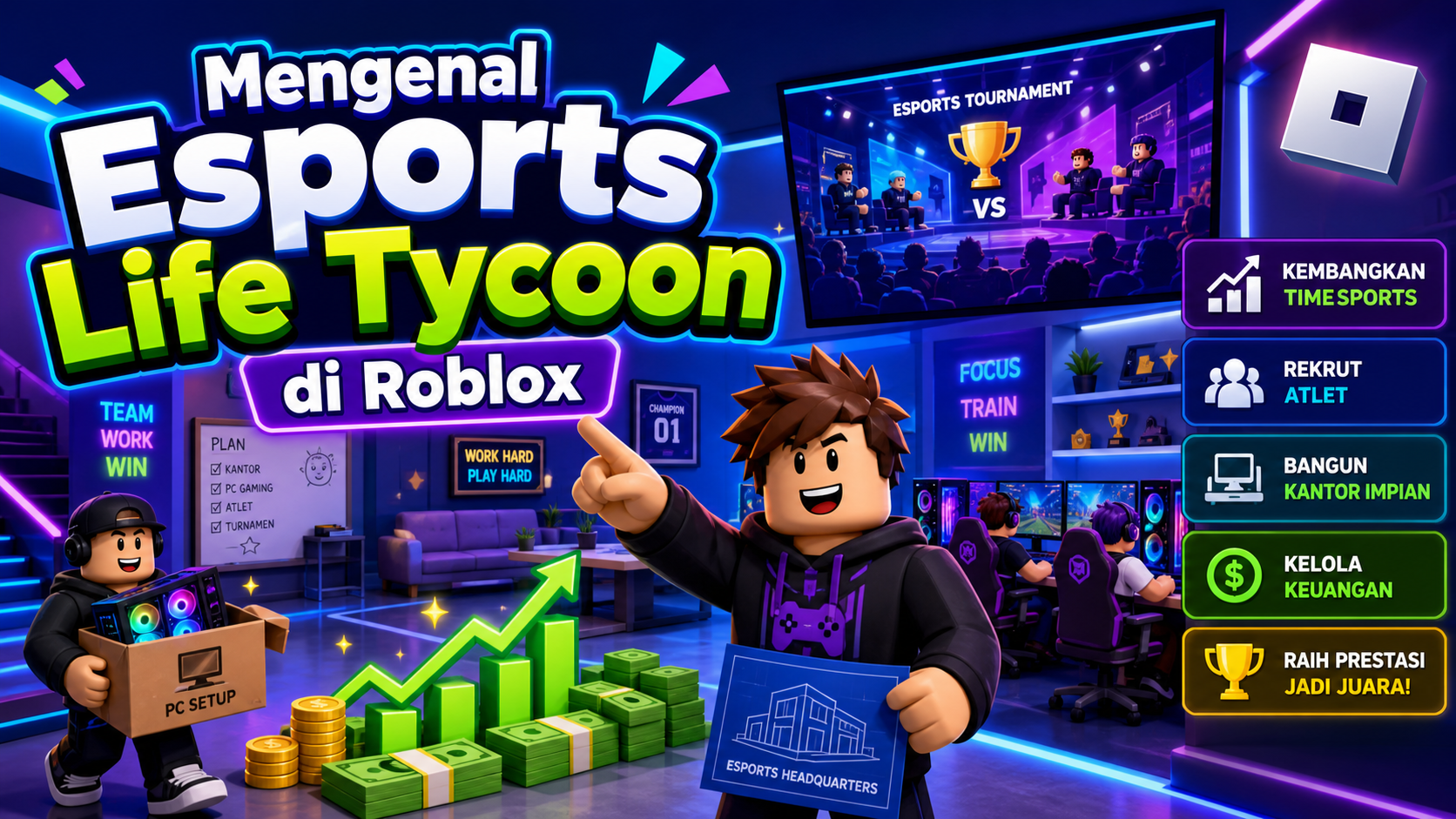 Mengenal Esports Life Tycoon di Roblox - tycoon