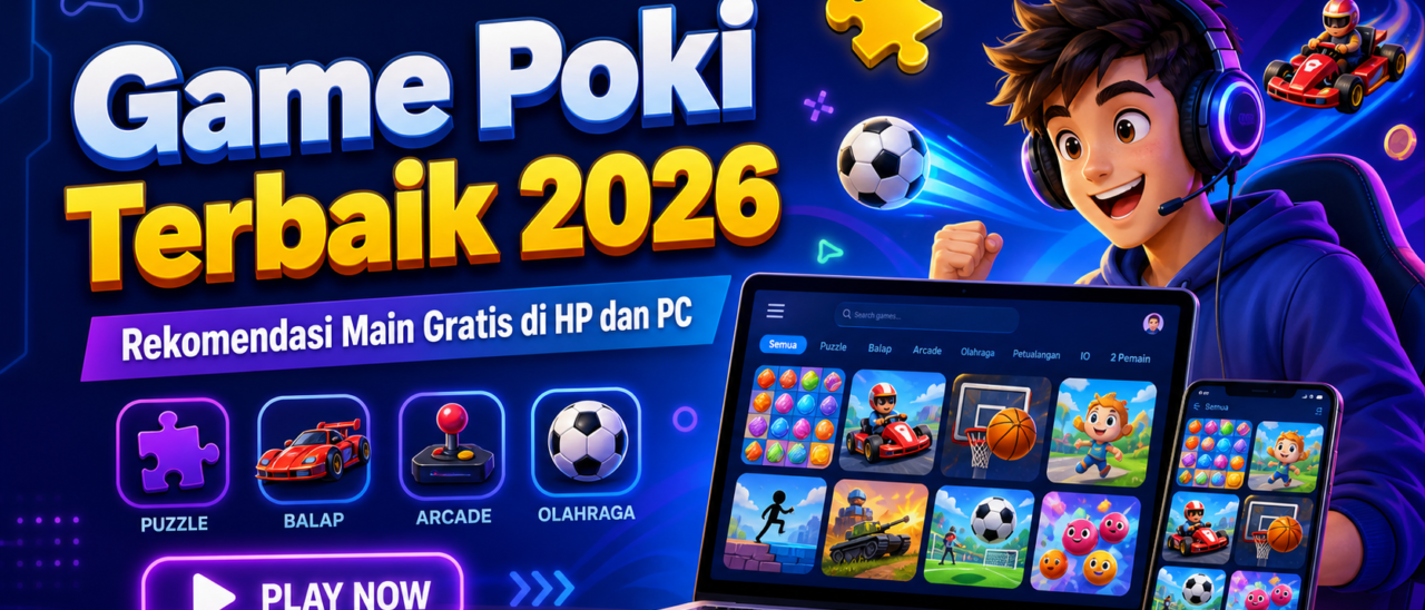 Game Poki Terbaik 2026: Rekomendasi Main Gratis di HP dan PC