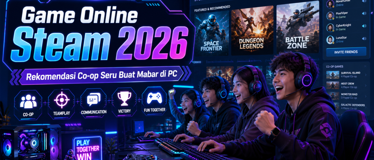 Game Online Steam 2026: Rekomendasi Co-op Seru Buat Mabar di PC