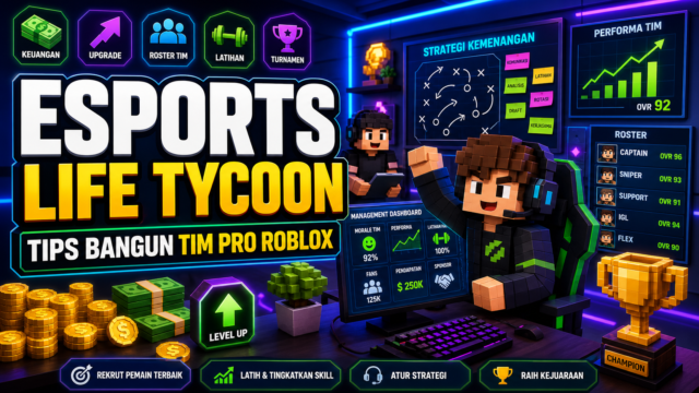 Panduan Esports Life Tycoon: Tips Bangun Tim Pro Roblox