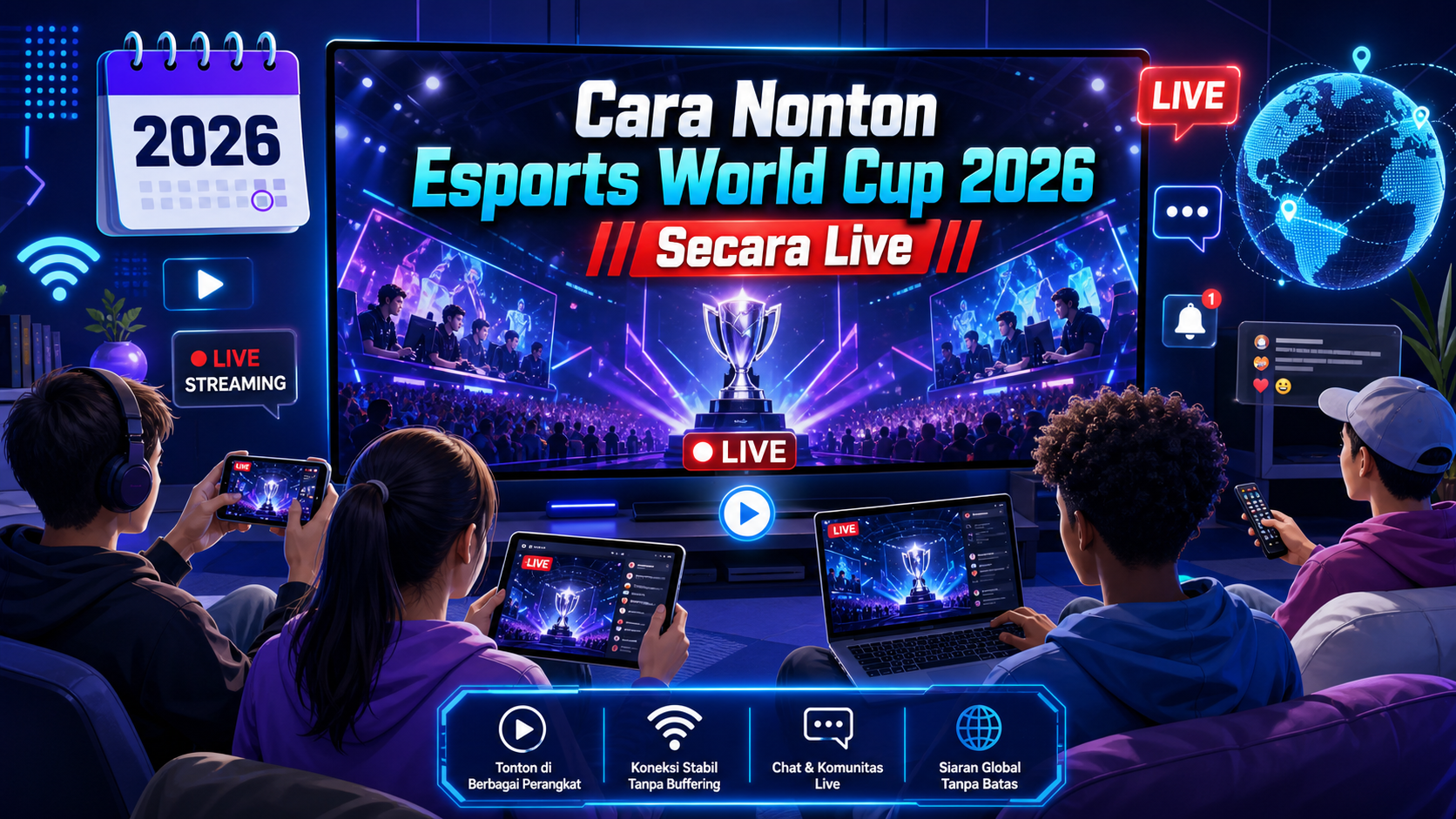Cara Nonton Esports World Cup 2026 Secara Live - esports