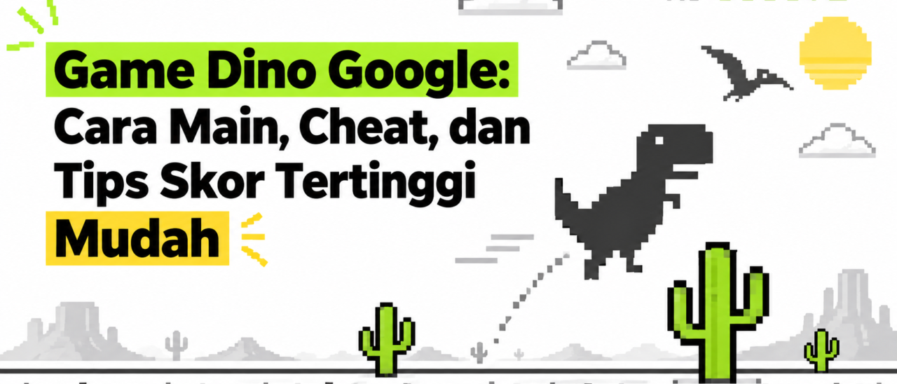 Game Dino Google: Cara Main, Cheat, dan Tips Skor Tertinggi Mudah