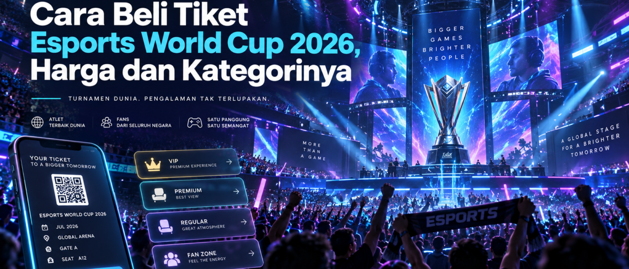 Cara Beli Tiket Esports World Cup 2026, Harga dan Kategorinya