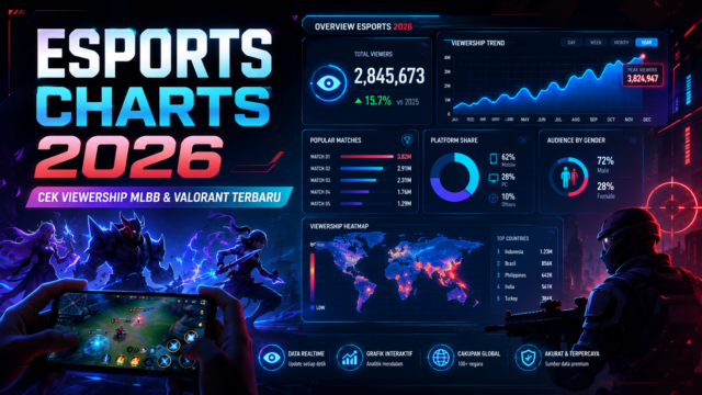 Esports Charts 2026: Cara Cek Viewership MLBB dan Valorant Terbaru