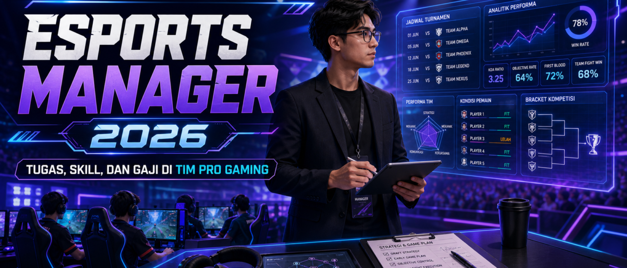 Esports Manager 2026: Tugas, Skill, dan Gaji di Tim Pro Gaming