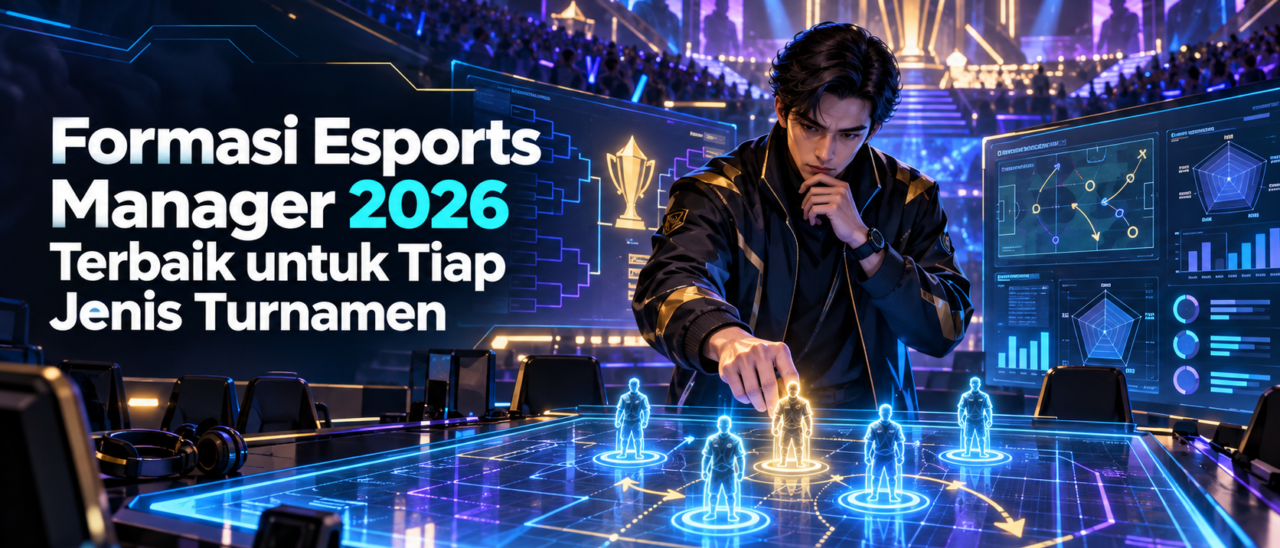 Formasi Esports Manager 2026 Terbaik untuk Tiap Jenis Turnamen