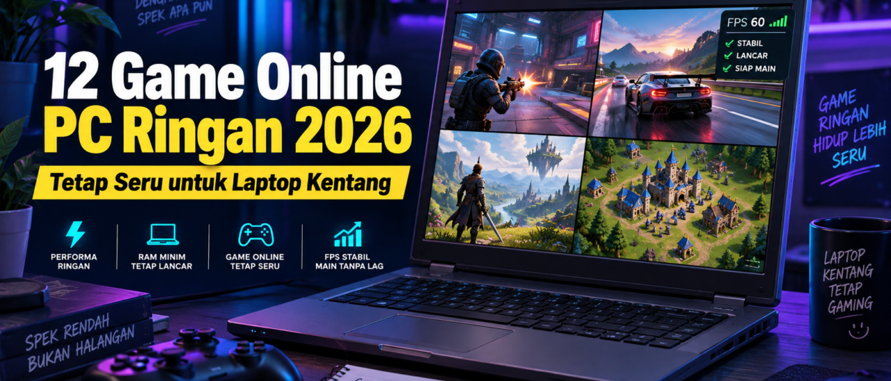 12 Game Online PC Ringan 2026, Tetap Seru untuk Laptop Kentang