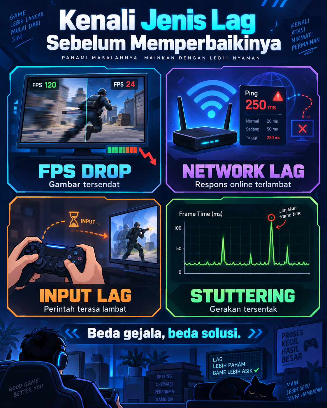 Kenali Jenis Lag Sebelum Memperbaikinya - game