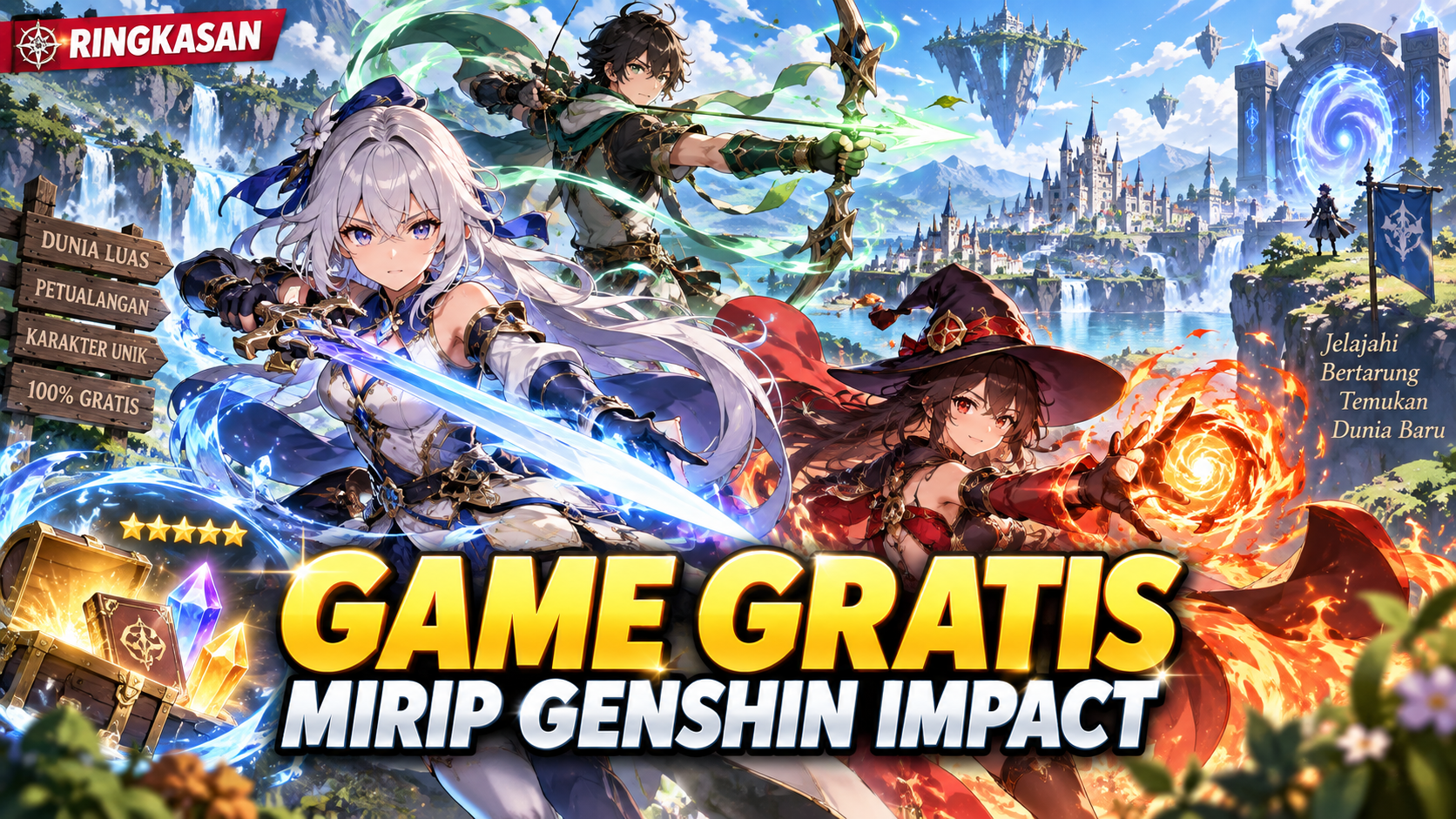 Ringkasan Game Gratis Mirip Genshin Impact - genshin