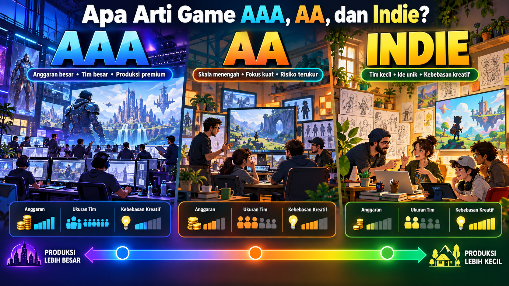 Apa Arti Game AAA, AA, dan Indie? - game