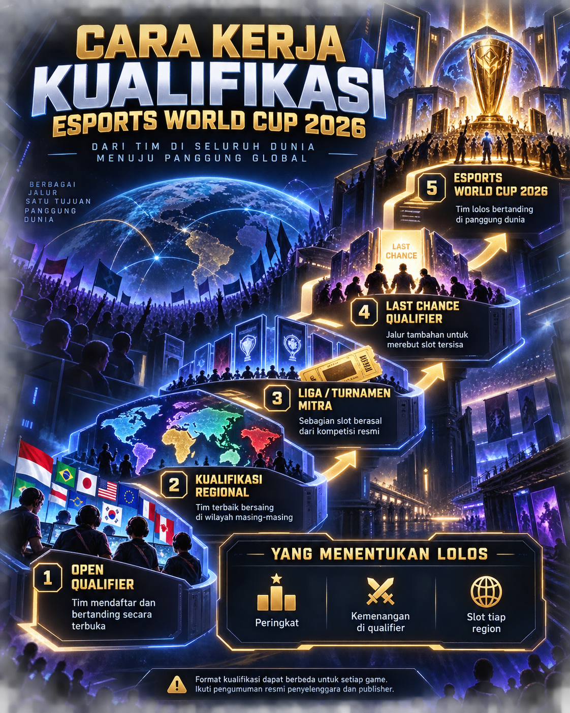 Cara Kerja Kualifikasi Esports World Cup 2026 - esports