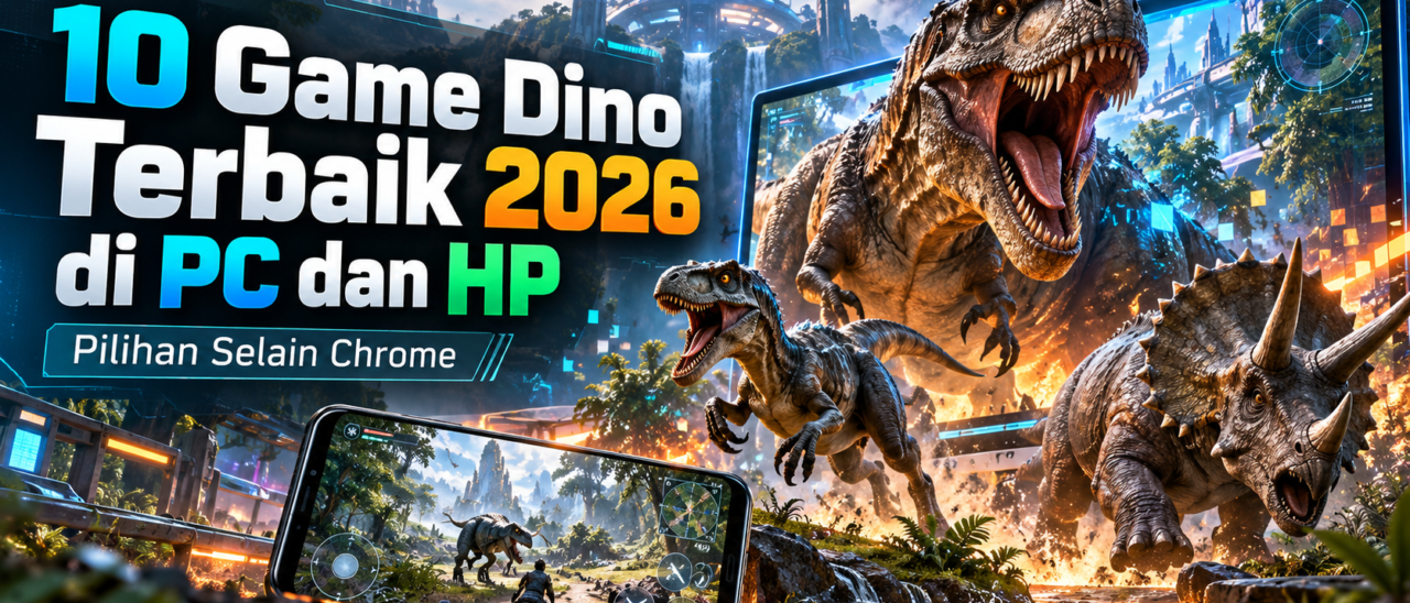 10 Game Dino Terbaik 2026 di PC dan HP, Pilihan Selain Chrome
