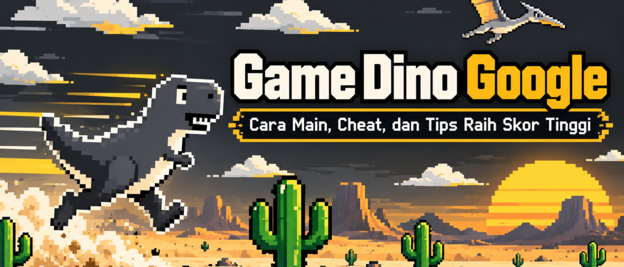 Game Dino Google: Cara Main, Cheat, dan Tips Raih Skor Tinggi