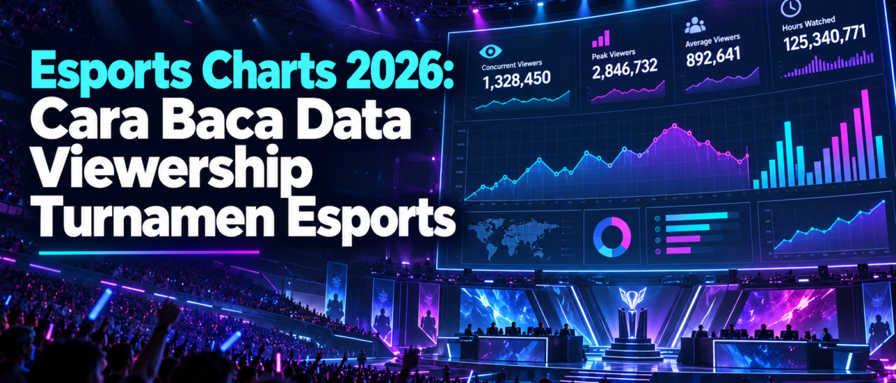 Esports Charts 2026: Cara Baca Data Viewership Turnamen Esports